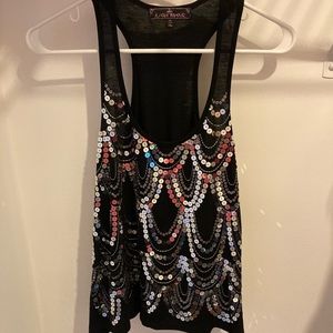 Sparkly Racerback Tank Top
